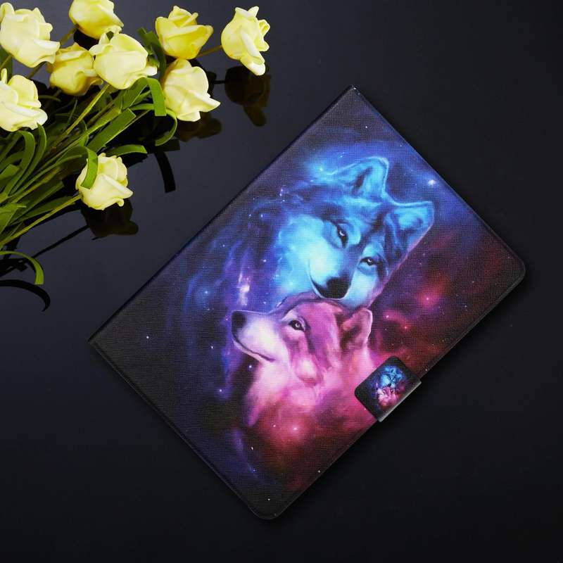 For Huawei MediaPad T5 10 inch Colored Drawing Horizontal Flip Leather Case with Holder & Card Sl...