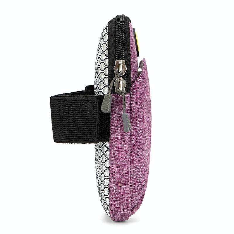 Universal 6.2 inch or Under Phone Zipper Double Bag Multi-functional Sport Arm Case with Earphone...