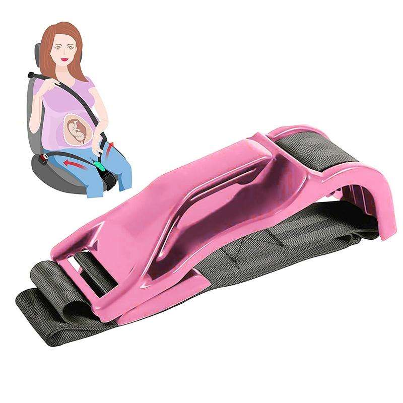 Pregnant Car Seat Belt Anti Stranglehold Belly Protection Fetal Regulator(Pink)
