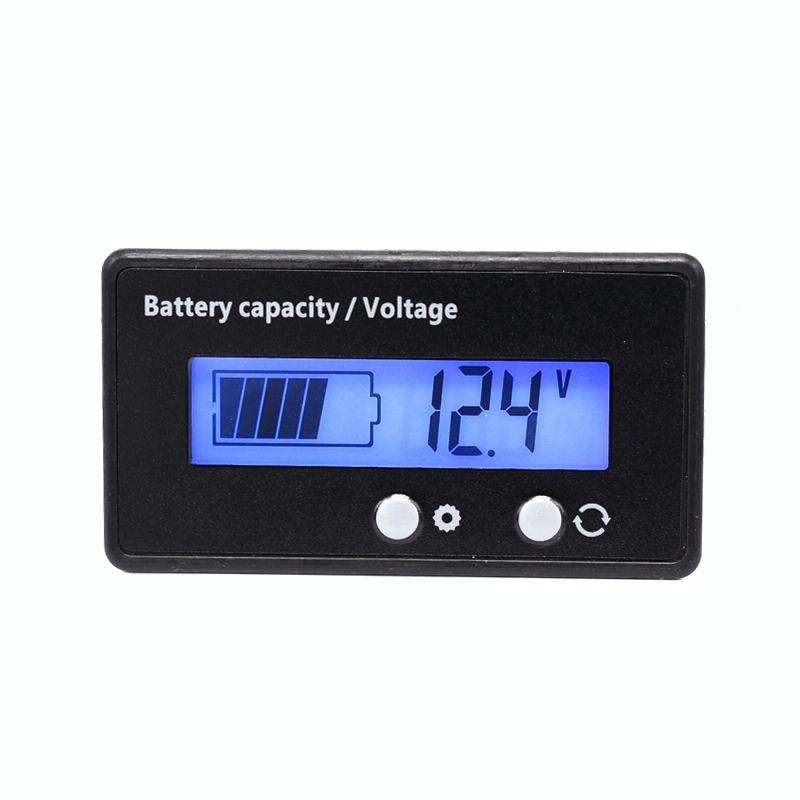 H6133 12V-84V Lead-acid Battery Voltage Tester Percentage Voltmeter Gauge Lithium Battery Status ...