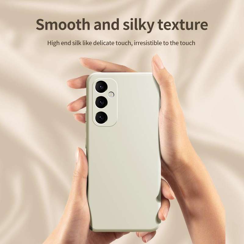 For Samsung Galaxy A35 Imitation Liquid Silicone Phone Case(Light Purple)