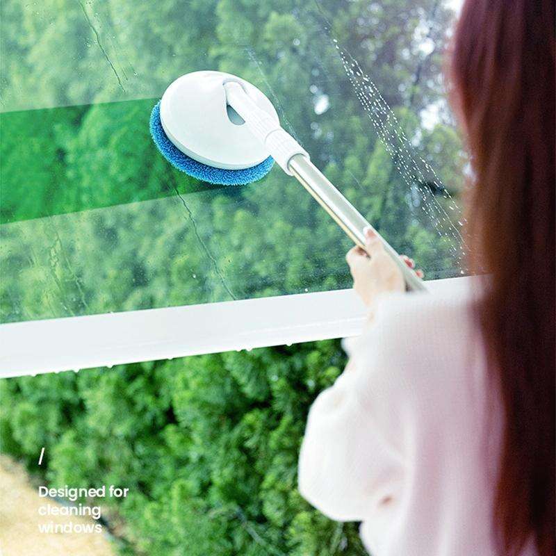 Wireless Electric Intelligent Telescopic Glass Wipe Window Cleaner (Blue)