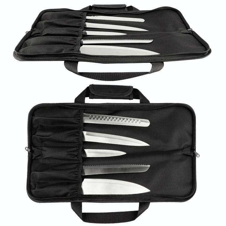 WESSLECO Kitchen Cutter Storage Bag Portable Knife Tool Bag(Blue)
