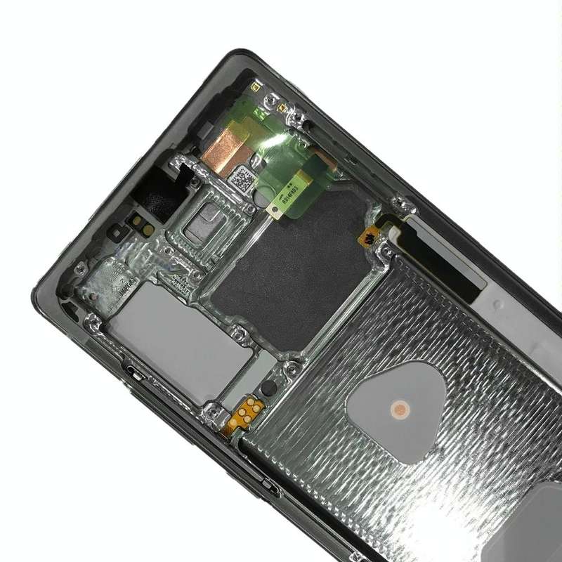 Original LCD Screen for Samsung Galaxy Note20 4G SM-N980 Digitizer Full Assembly With Frame (Silver)