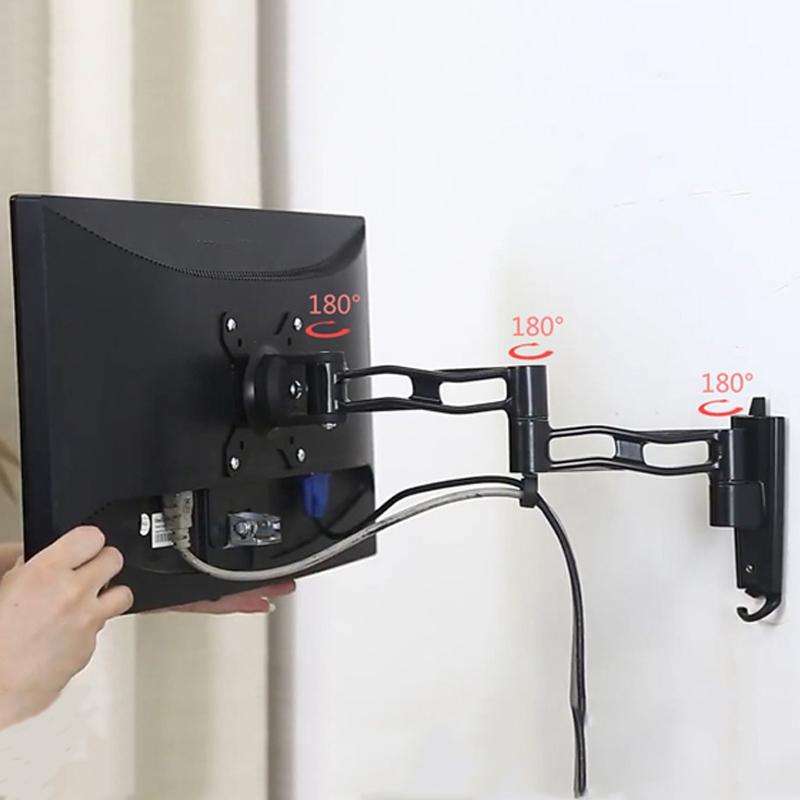 Gibbon Mounts L33 Monitor Bracket Wall Mounting Telescopic Rotating Aluminum Alloy TV Hanger