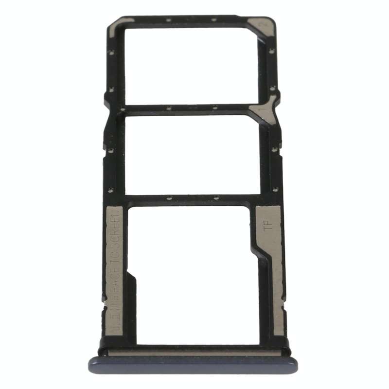For Xiaomi Poco C40 SIM Card Tray + SIM Card Tray + Micro SD Card Tray (Black)