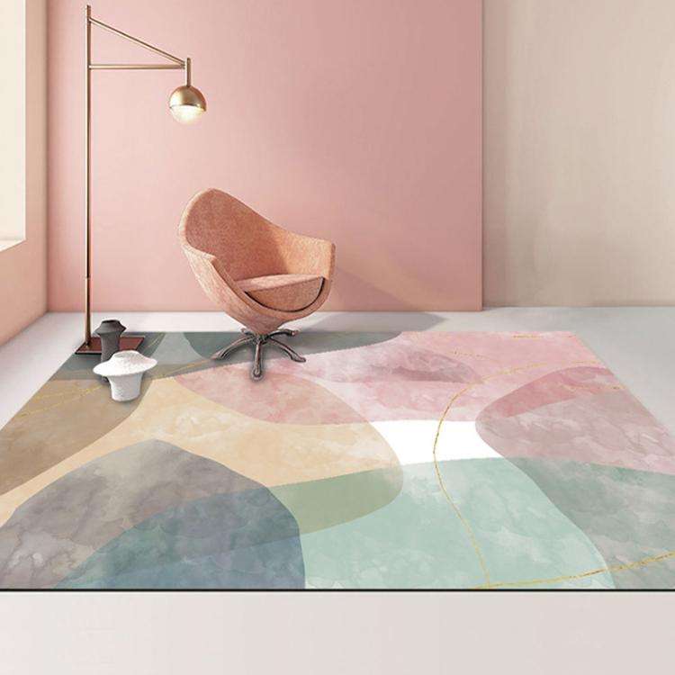 Modern Abstract Geometric Living Room Rug Coffee Table Cushion, Size: 120x160cm(08)