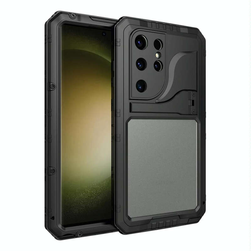 For Samsung Galaxy S23 Ultra 5G RedPepper Wolf 360 Full Body Rugged IP68 Waterproof Phone Case(Bl...
