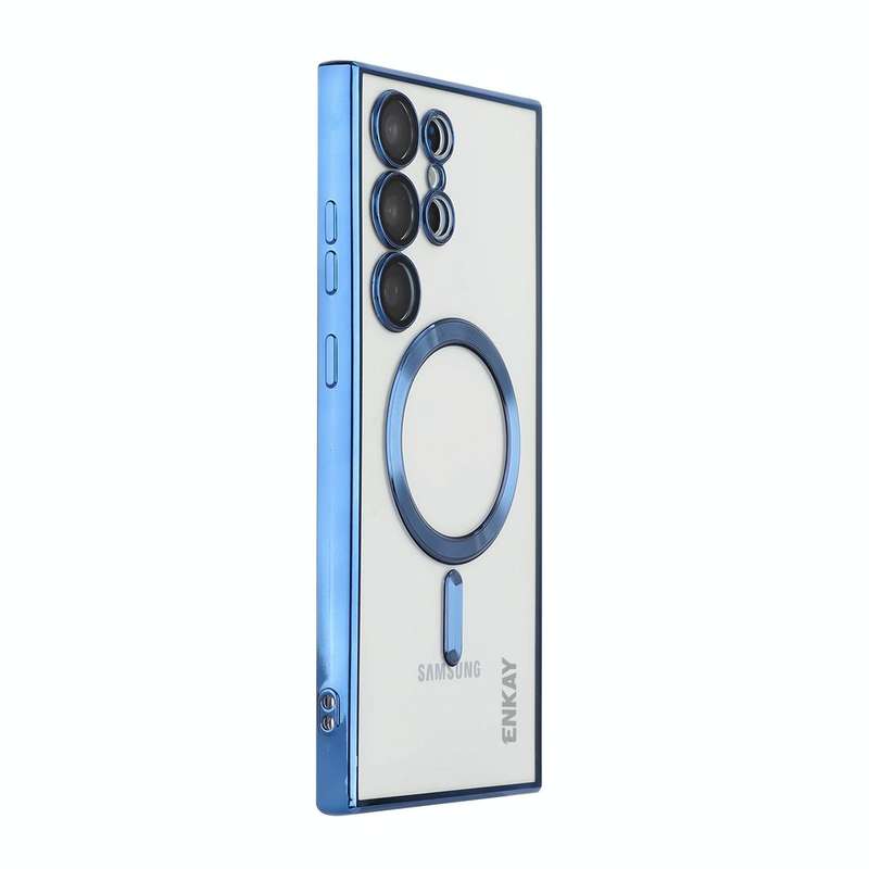 For Samsung Galaxy S23 Ultra 5G ENKAY Electroplated MagSafe Shockproof TPU Phone Case with Lens F...