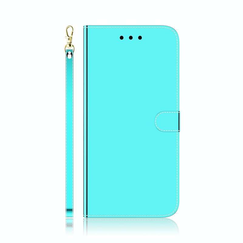 For Tecno Camon 18 Premier Imitated Mirror Surface Horizontal Flip Leather Phone Case(Mint Green)