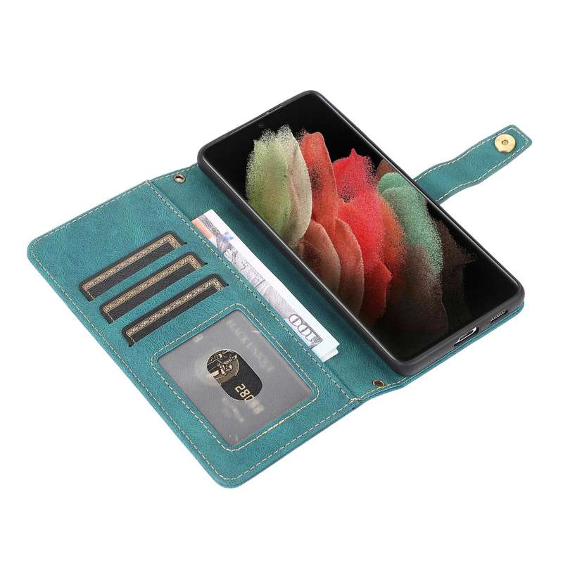 For Samsung Galaxy S21 Ultra 5G PU + TPU Horizontal Flip Leather Case with Holder & Card Slot & W...