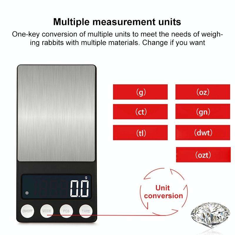 High-Precision Electronic Scale Mini Portable Jewellery Medicine Scale, Style:200g/0.01g
