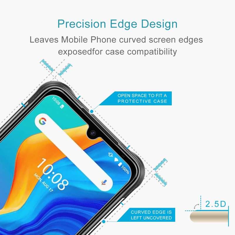 For UMIDIGI BISON / Bison Pro 50 PCS 0.26mm 9H 2.5D Tempered Glass Film