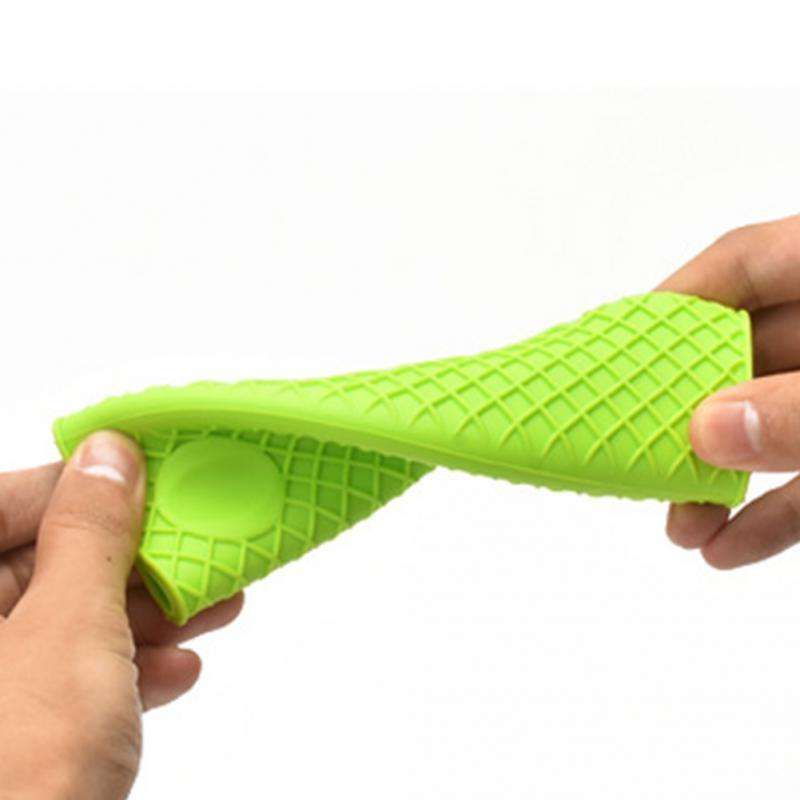 2 PCS Durable Thick Silicone Pot Handle Multicolor Thermal Insulation Sleeve Anti Skid Non Slip S...