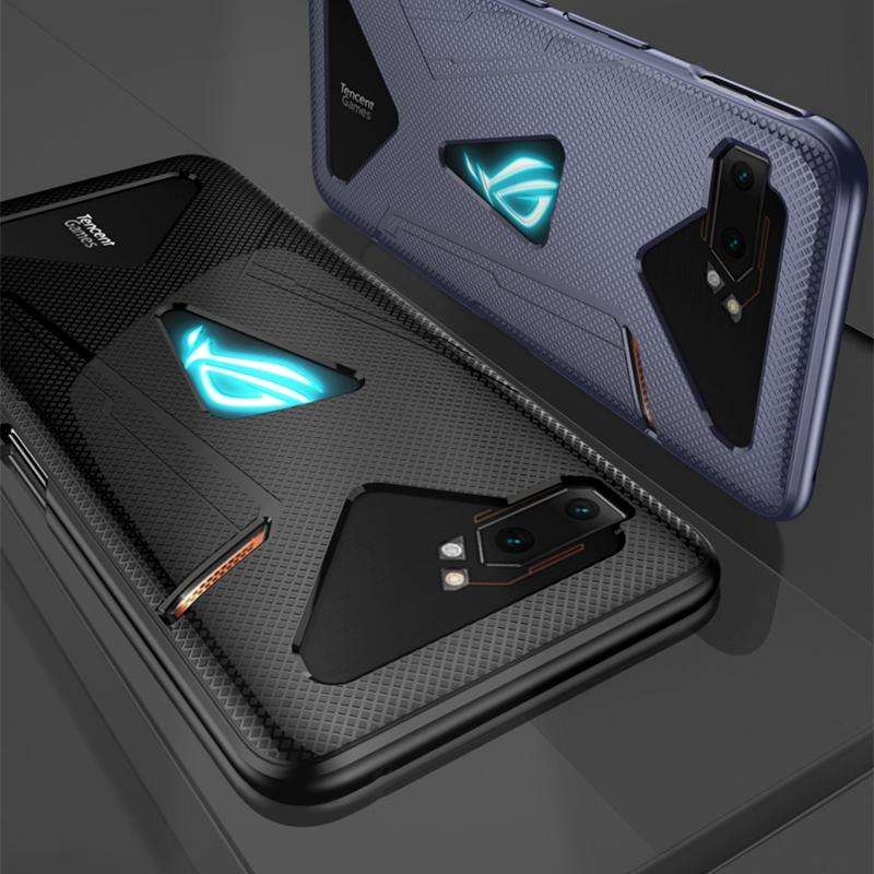 For Asus ROG Phone II TPU Cooling Gaming Phone All-inclusive Shockproof Case(Navy Blue)