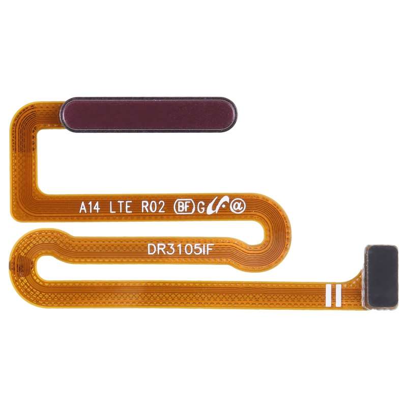 For Samsung Galaxy A14 SM-A145F Original Fingerprint Sensor Flex Cable (Dark Red)