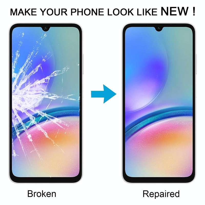 For Samsung Galaxy A05s SM-A057F 10pcs Front Screen Outer Glass Lens with OCA Optically Clear Adh...