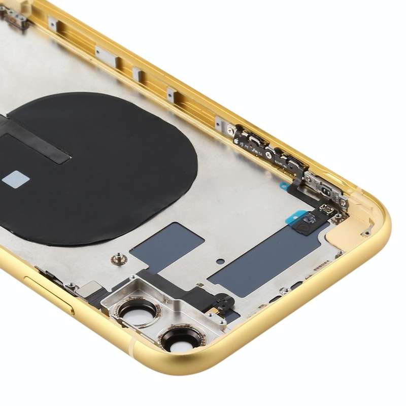 Battery Back Cover (with Side Keys & Card Tray & Power + Volume Flex Cable & Wireless Charging Mo...