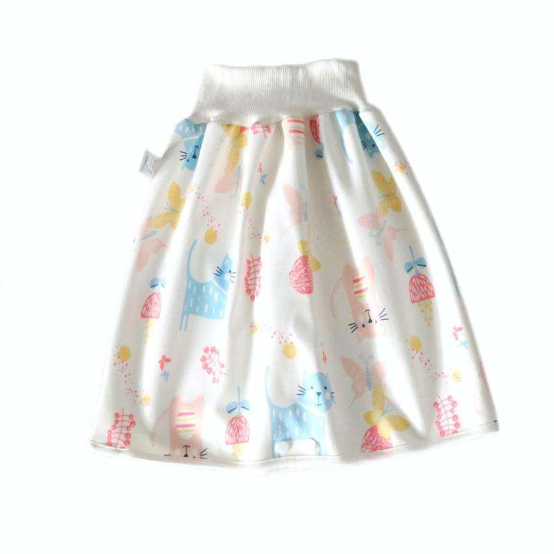 Baby Water-Proof And Leak-Proof Cloth Diapers Children Washable Cotton Cloth Bed-Wetting Skirt Pa...