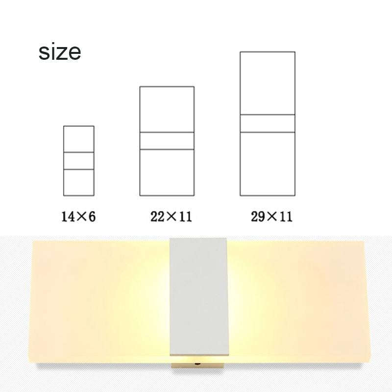 Right Angle White LED Bedroom Bedside Wall Aisle Balcony Wall Lamp, Size:146cm(Warm Light)