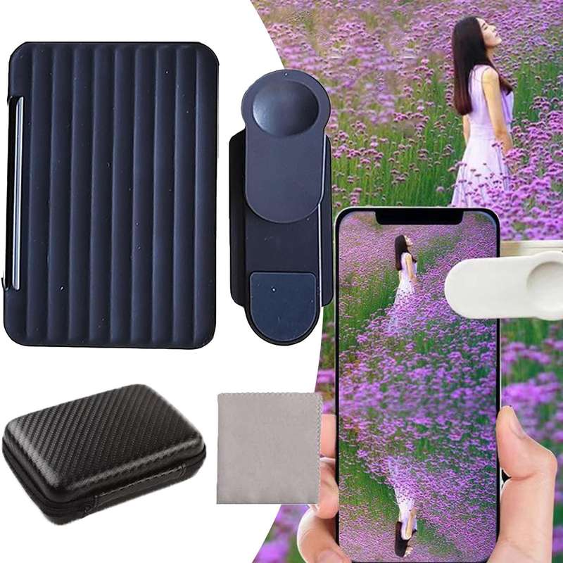 Smartphone Camera Mirror Reflection Clip Selfie Reflector Shooting Supplies, Spec: With Remote Co...