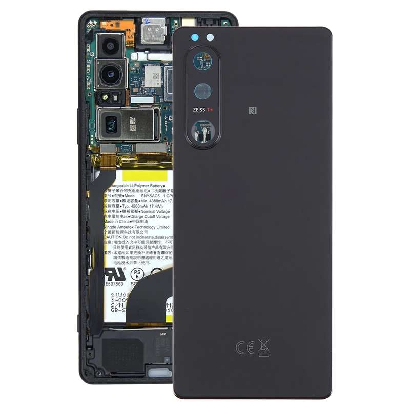 For Sony Xperia 5 III Original Battery Back Cover with Camera Lens Cover(Black)