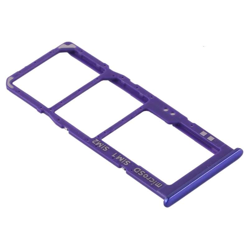 For Samsung Galaxy A30s SIM Card Tray + SIM Card Tray + Micro SD Card Tray (Blue)