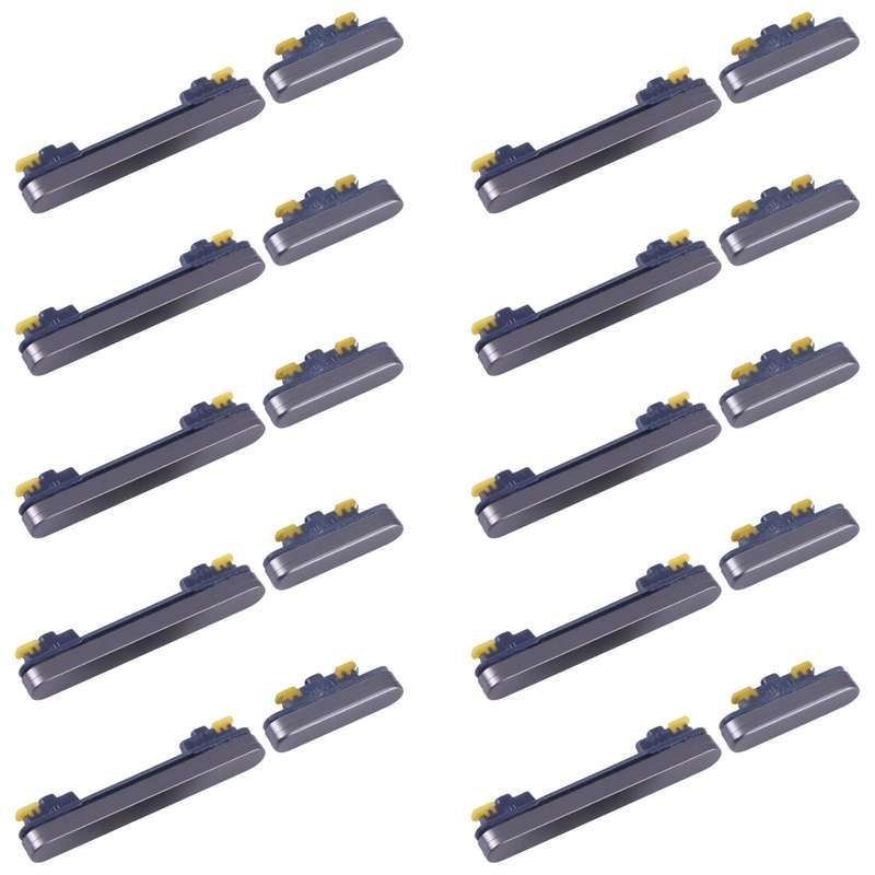 For Samsung Galaxy S23 FE SM-S711B 10pcs Original Power Button and Volume Control Button (Black)