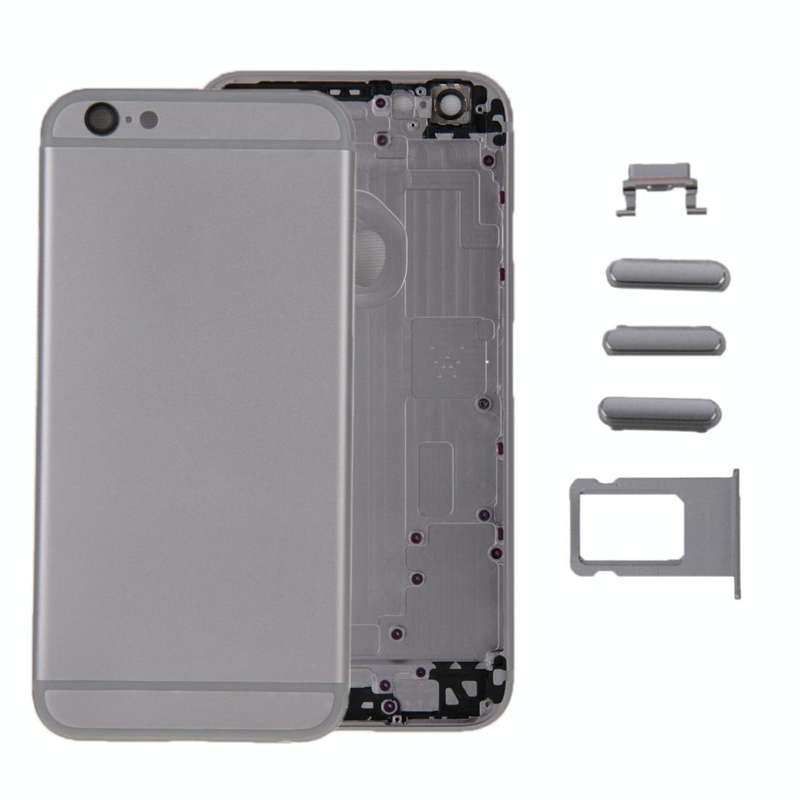 6 in 1 for iPhone 6 Plus (Back Cover + Card Tray + Volume Control Key + Power Button + Mute Switc...