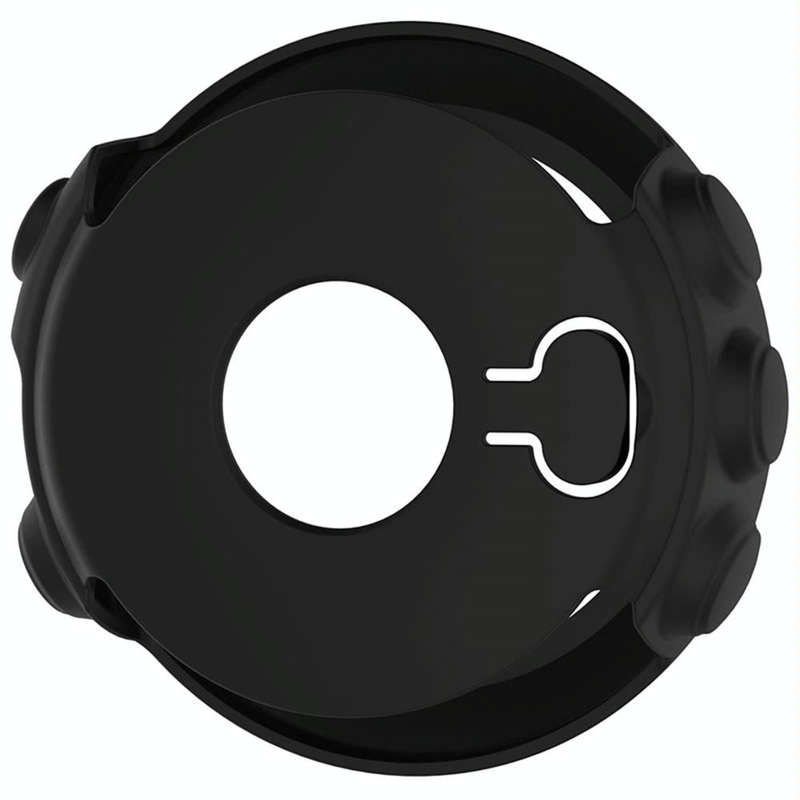 For Garmin Fenix 5X Solid Color Silicone Watch Protective Case(Black)