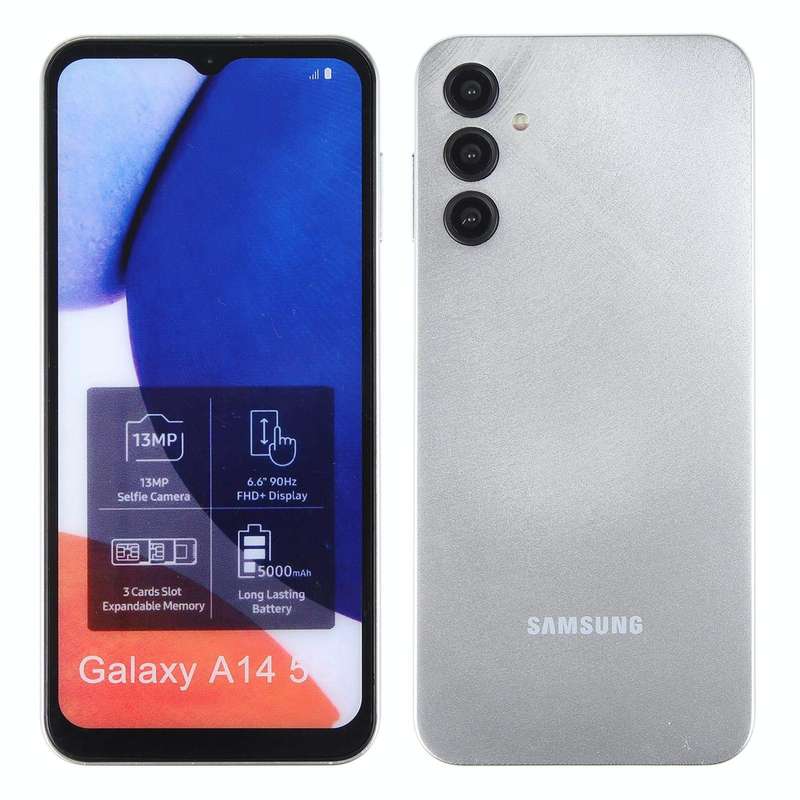 For Samsung Galaxy A14 5G Color Screen Non-Working Fake Dummy Display Model(Silver)