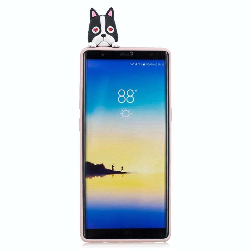 For Galaxy Note 8 3D Cartoon Pattern Shockproof TPU Protective Case(Cute Dog)