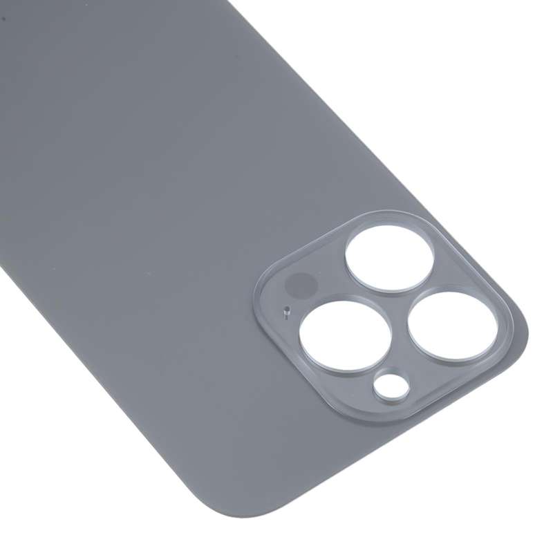 Easy Replacement Big Camera Hole Glass Back Battery Cover for iPhone 14 Pro(Black)
