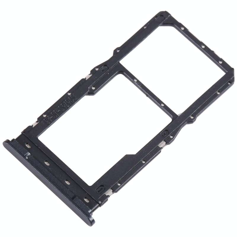 For Motorola Moto G Pure SIM Card Tray + Micro SD Card Tray (Black)