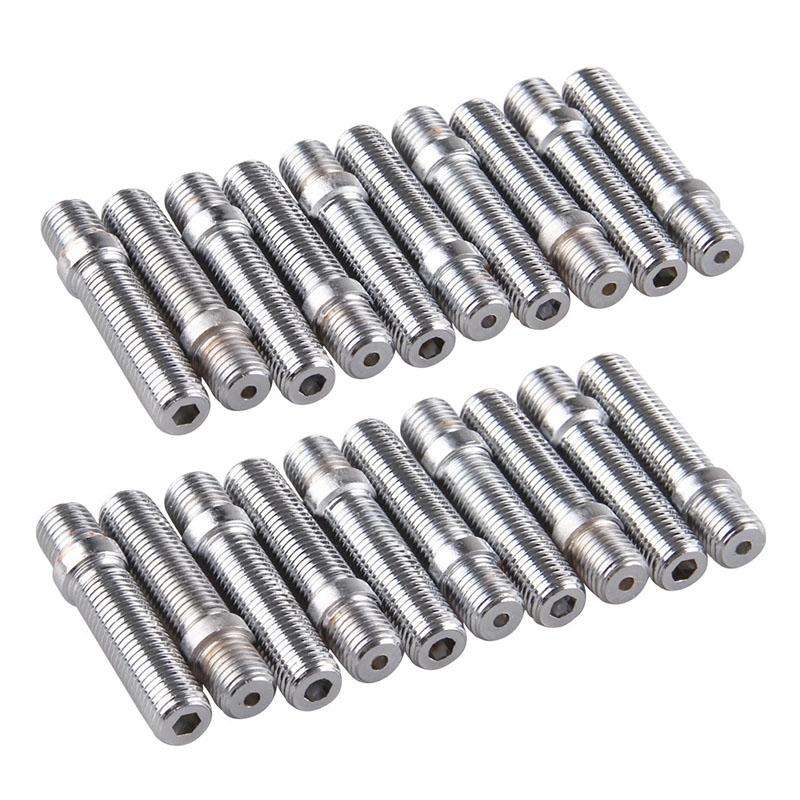 20 PCS 5.8cm Universal Car Modification Extended Wheels Stud Conversion M14x1.25 to M12x1.5 Screw...
