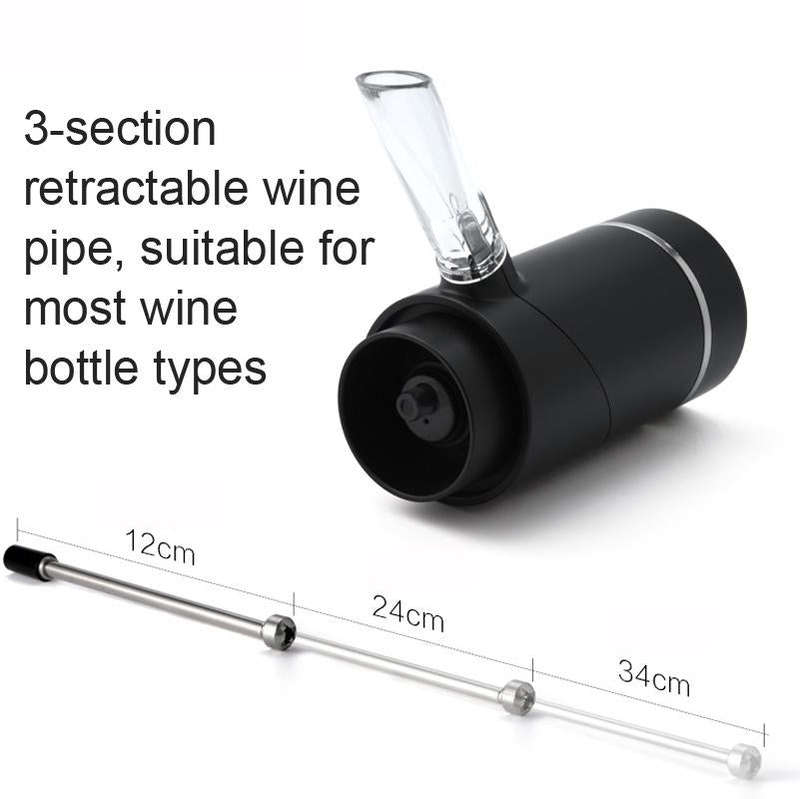 Electric Red Wine Decanter Dispenser,Style: Stainless Steel