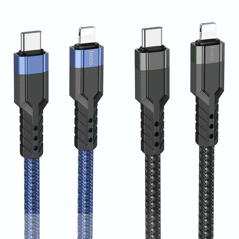 hoco U110 20W USB-C / Type-C to 8 Pin PD Charging Data CableLength1.2m(Blue)