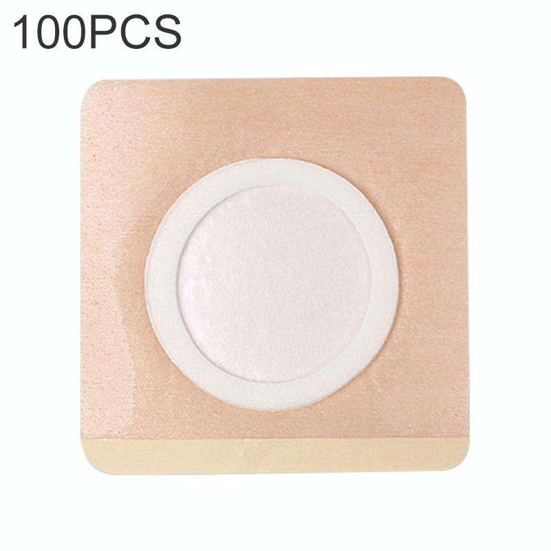 100 PCS 042 Spunlace Non-woven Stickers Anti-osmosis Three-volt Belly Button Plaster, Size:6x6x2c...