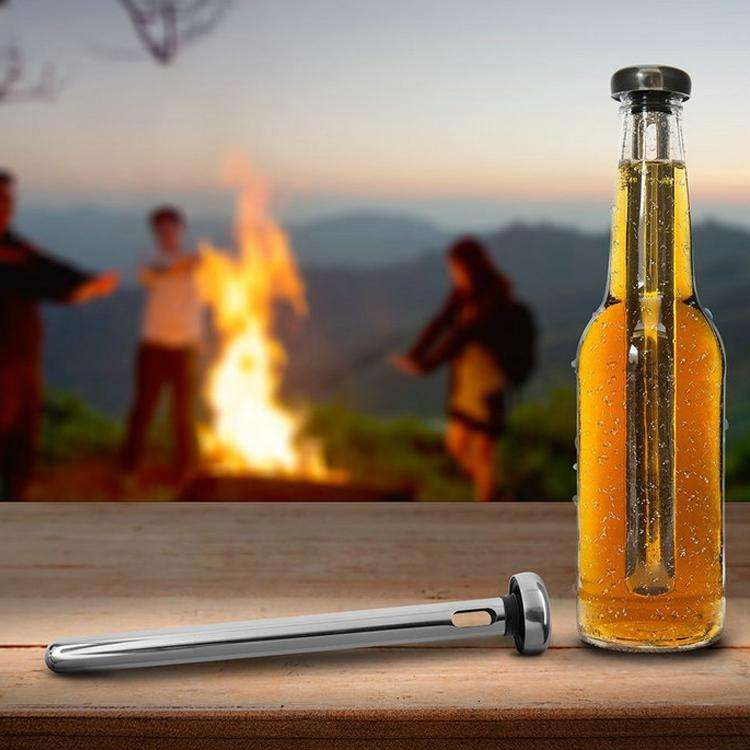 2 PCS 304 Stainless Steel Quick Freezing Ice Wine Cooler Portable Cooling Rod Cooling Wine Rod