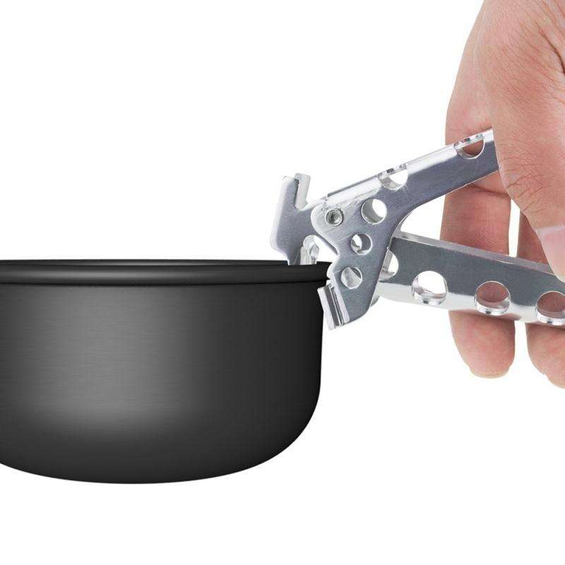 Camping Pot Pan Gripper Handle Bowl Gripper Outdoor Cookware Tableware Anti-hot Pot Pan Gripper A...