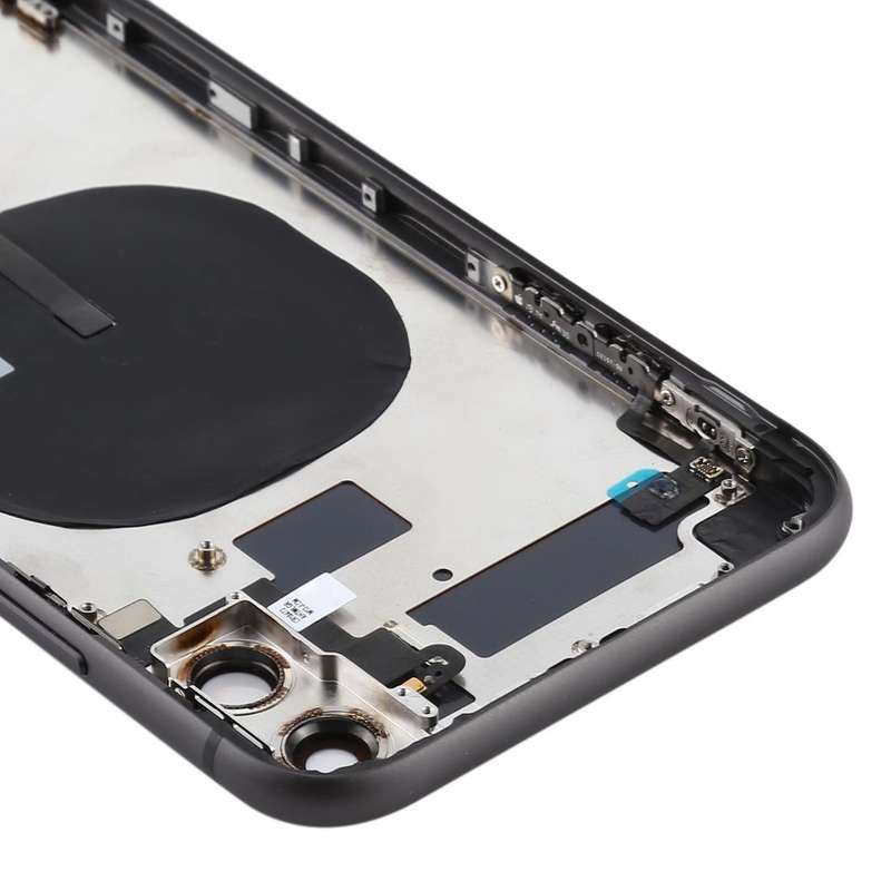 Battery Back Cover (with Side Keys & Card Tray & Power + Volume Flex Cable & Wireless Charging Mo...