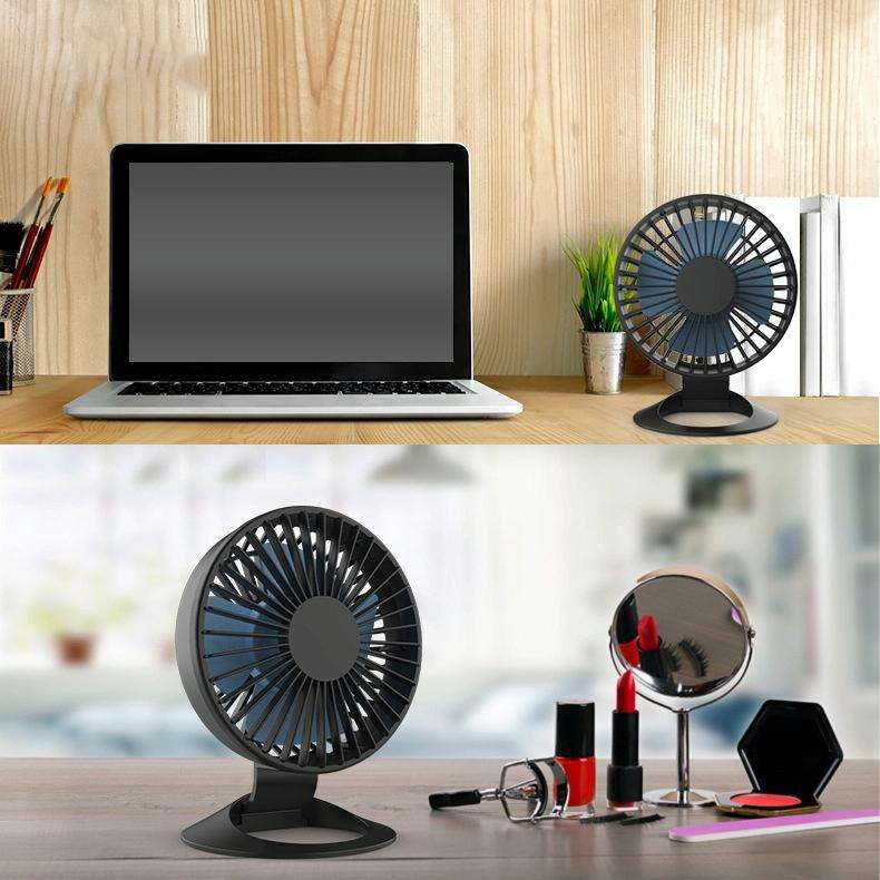 F2 Student USB Quiet Office Desktop Mini Fan, Colour: White Without Battery