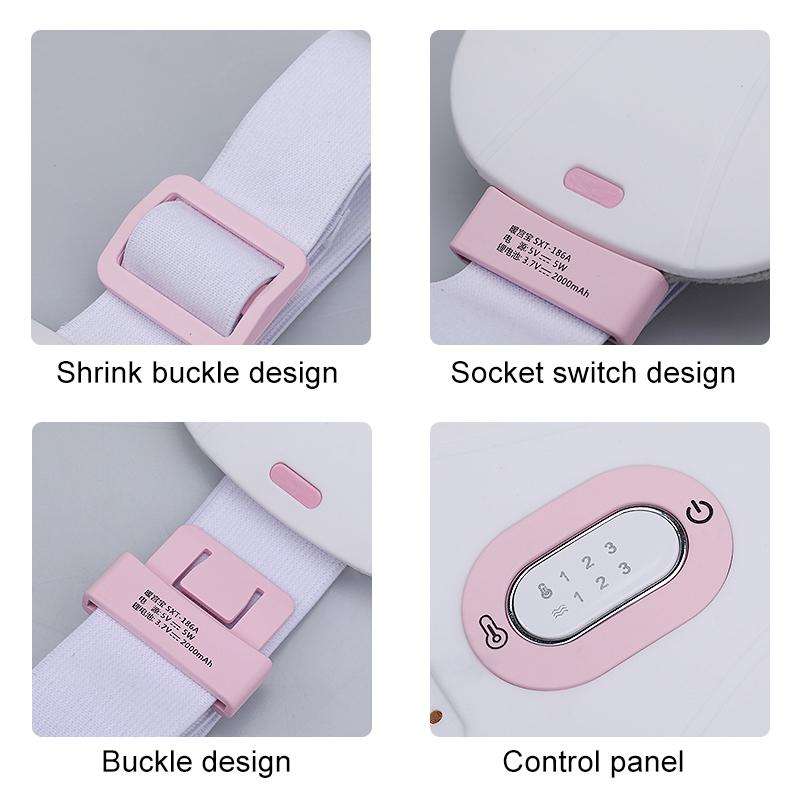 Women Menstrual Cramp Relief Pain Health Care Warm Uterus Belt Heat Moxibustion and Nuan Gongbao ...