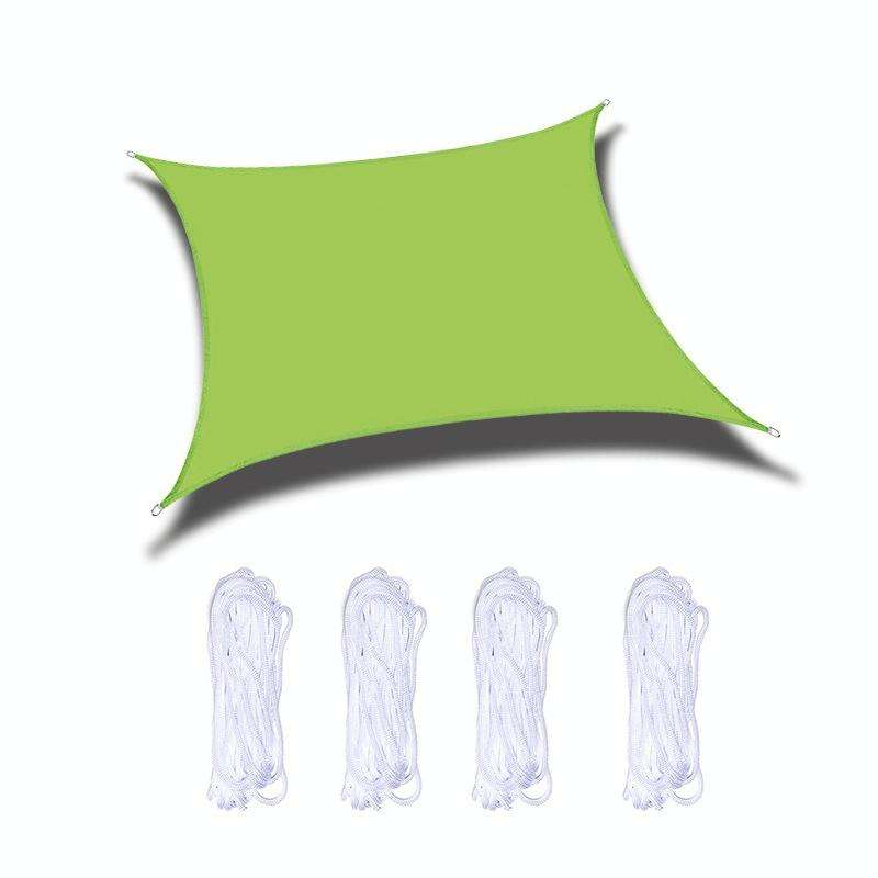 Outdoor Garden Sunshade Sail Waterproof Anti-UV Canopy, Size: 3m x 4m(Green)