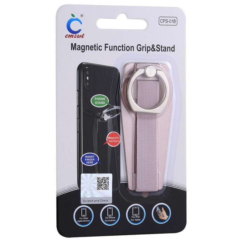 Universal Durable Finger Ring Phone Holder Sling Grip Anti-slip Stand(Rose Gold)