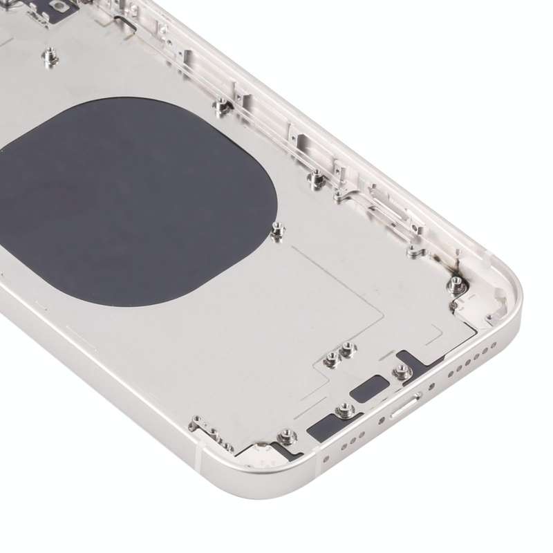 Back Housing Cover with Appearance Imitation of iP13 for iPhone XR(White)