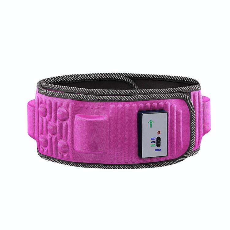 Belt Lazy Fat Removal Machine Vibration Pushing Machine, US Plug, Colour: Plug-in Version (Pink)