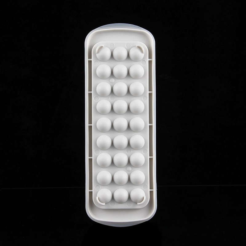 Creative Mini Ball Shaped 27-grid Ice Mold, Random Color Delivery