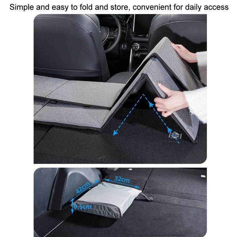 Car Camping Bed Folding Board SUV Rear Row Extension Board For Tesla, Color: Gray
