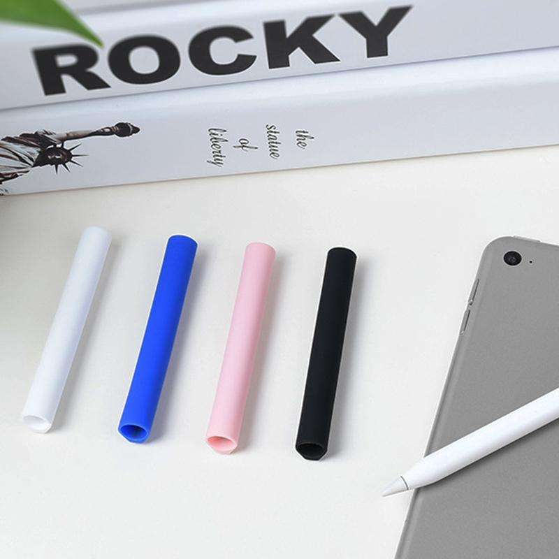 Magnetic Sleeve Silicone Holder Grip Set for Apple Pencil (Blue)